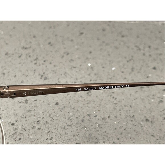 Safilo Elasta Eyeglasses Frames ONLY Italy 56-18-145 9HM 7115 Aviator Brown - Picture 6 of 14